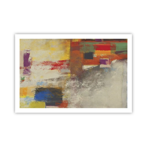 Plakat - Geometria barw - 91x61 cm