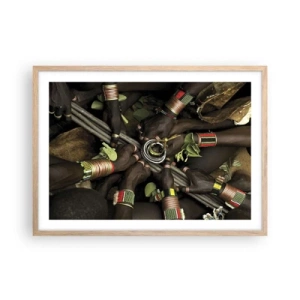 Plakat w ramie jasny dąb - Jesteśmy razem - 70x50 cm