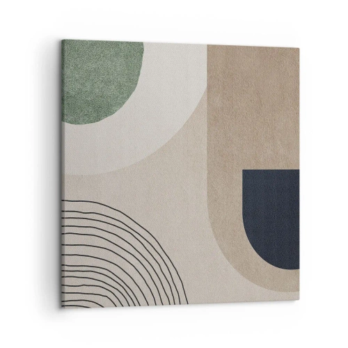 Obraz na płótnie - Łagodność owalu - 50x50 cm