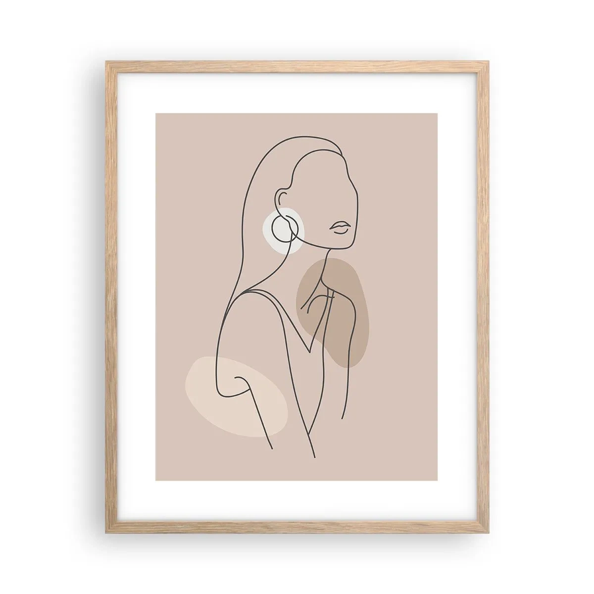 Plakat w ramie jasny dąb - Ikona dziewczęcości - 40x50 cm