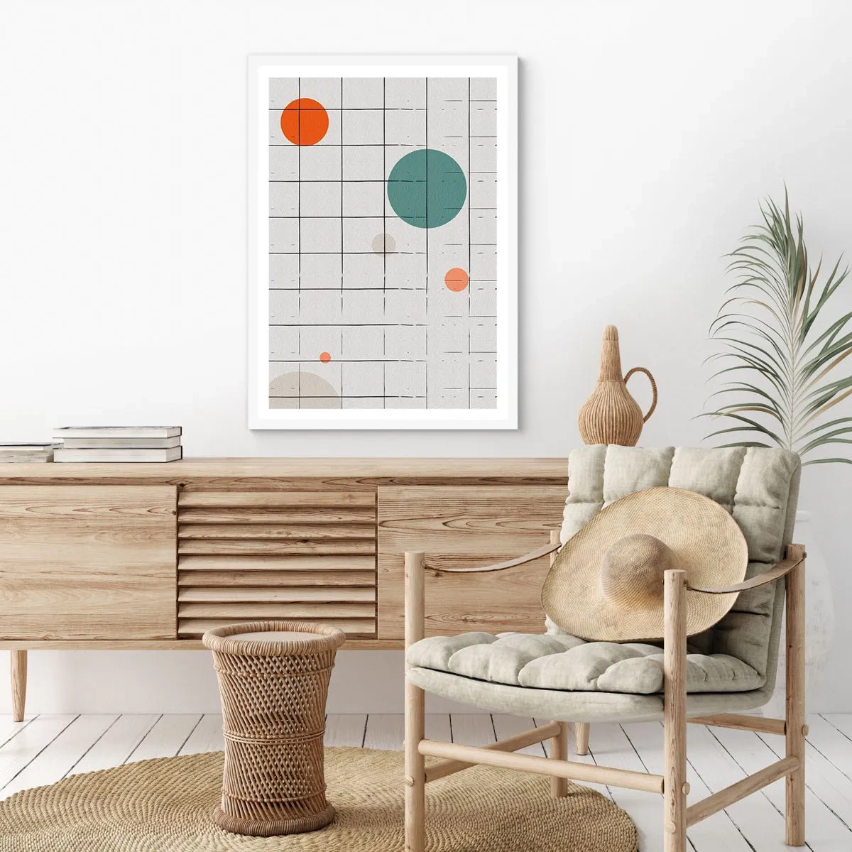 Plakat w białej ramie - Uwięzione. My czy one? - 50x70 cm