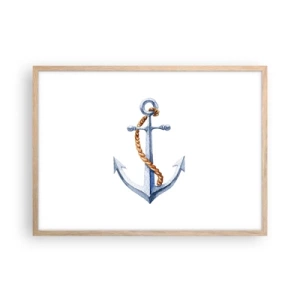 Plakat w ramie jasny dąb - Ahoj przygodo! - 70x50 cm