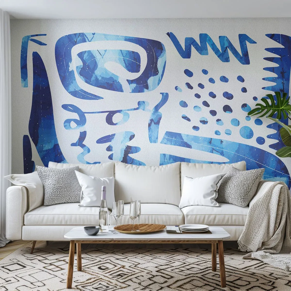 Fototapeta Premium Canvas - Powrót do korzeni - Boho, Abstrakcja, Minimalistyczny - 350x256 cm