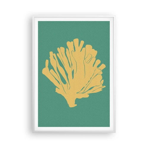 Plakat w białej ramie - Krzak podwodnego lasu - 70x100 cm
