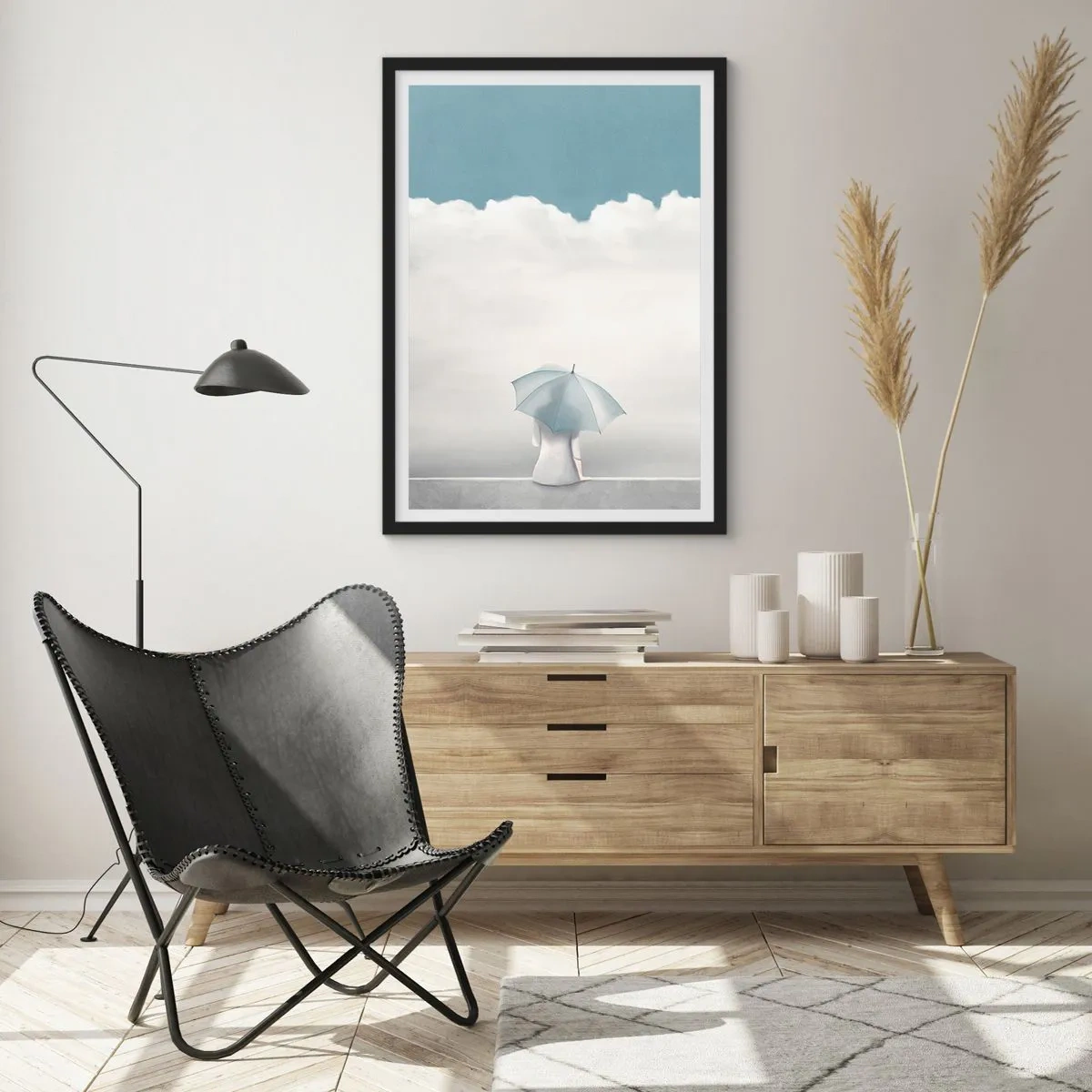 Plakat w czarnej ramie - Na krawędzi jawy i marzenia - 40x50 cm