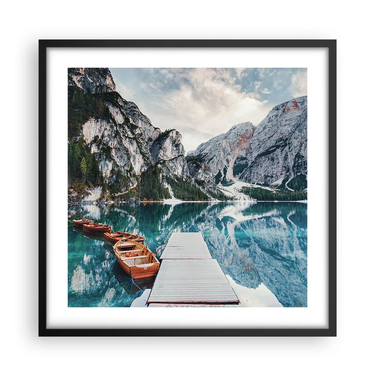 Plakat w czarnej ramie - Pokażemy ci piękno - 50x50 cm
