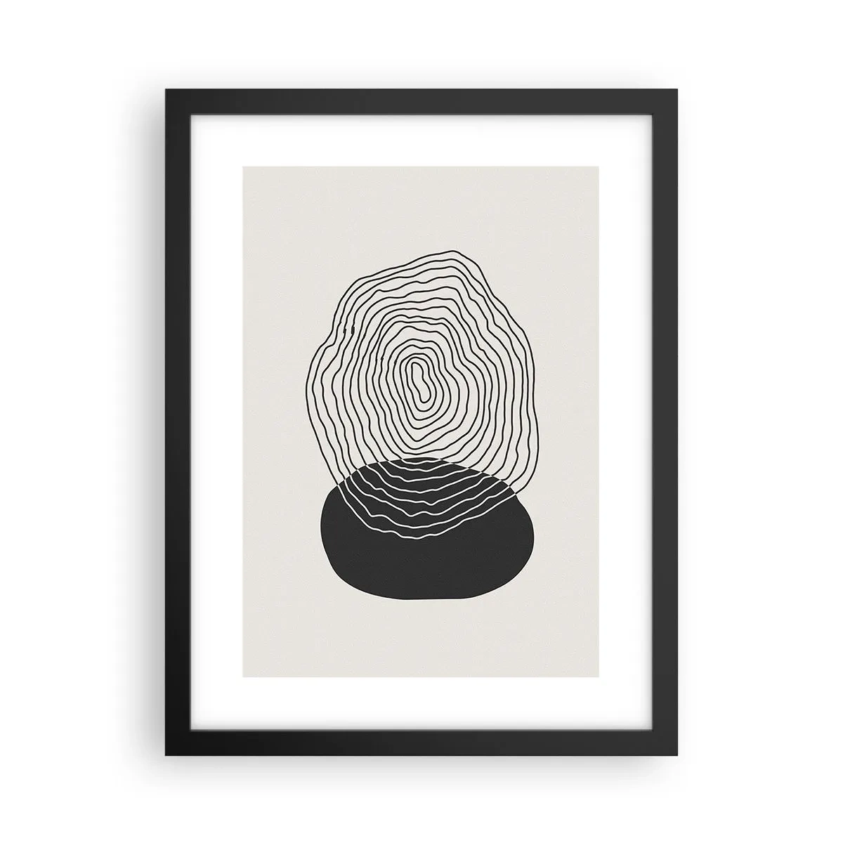 Plakat w czarnej ramie - Trwanie i drganie - 30x40 cm