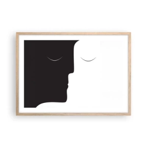 Plakat w ramie jasny dąb - Jedność przeciwieństw - 70x50 cm