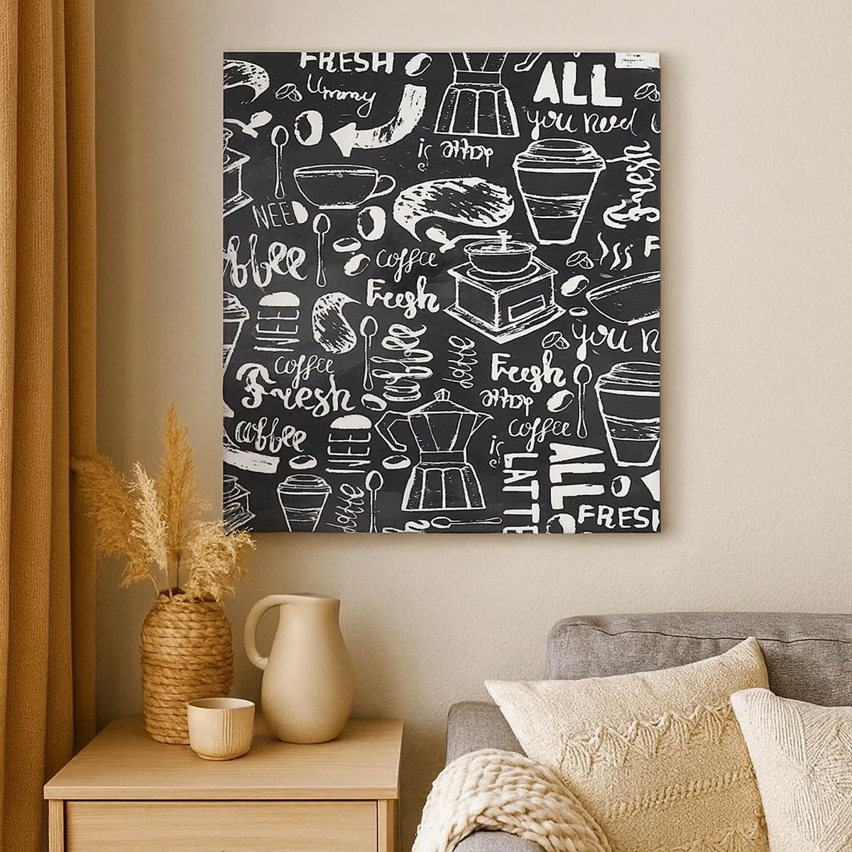 Obraz na płótnie - All you need is… - 30x30 cm