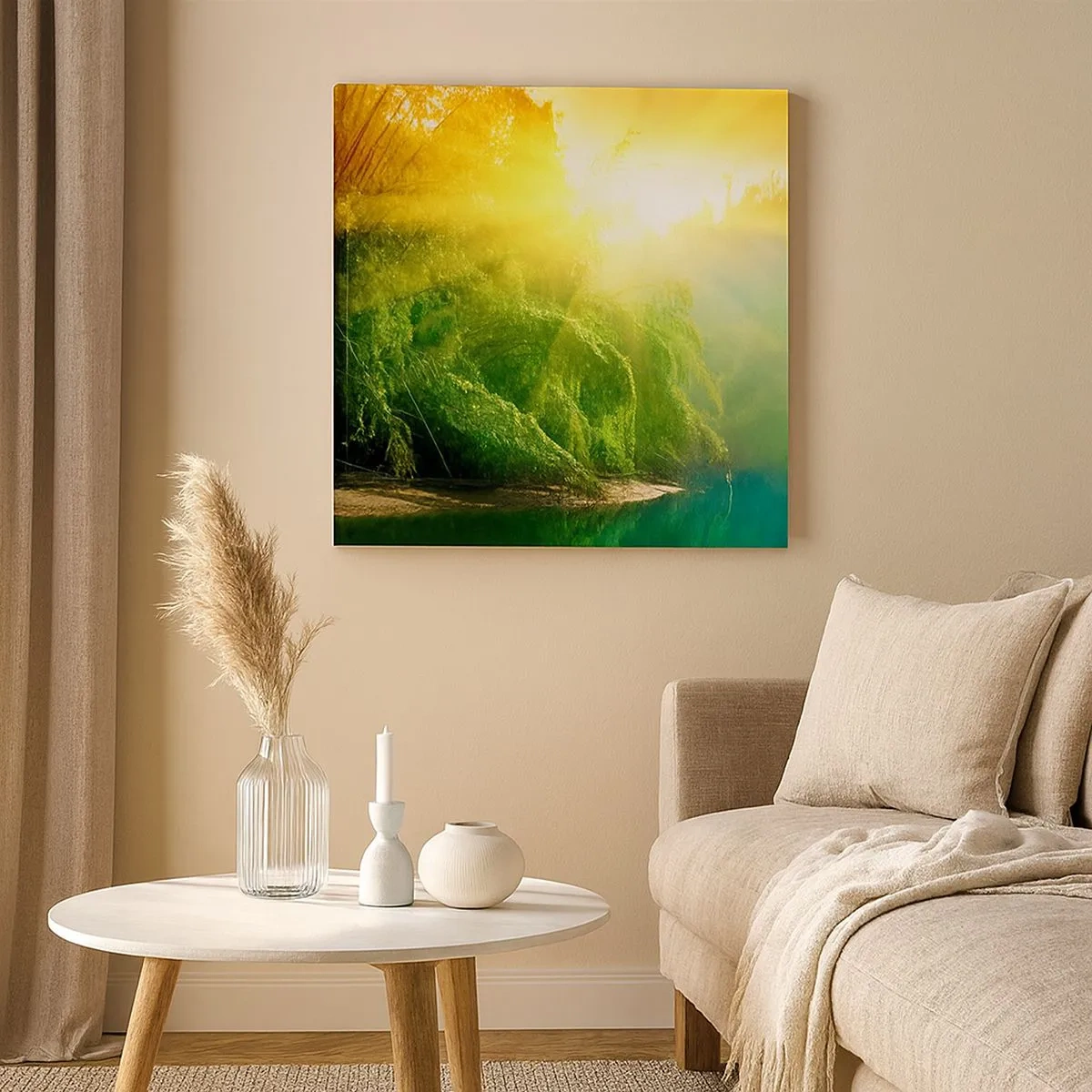 Obraz na płótnie - Utonąć w słońcu i w cieniu - 30x30 cm