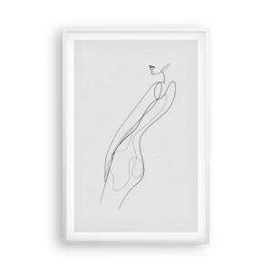 Plakat w białej ramie - Zaledwie obietnica - 61x91 cm