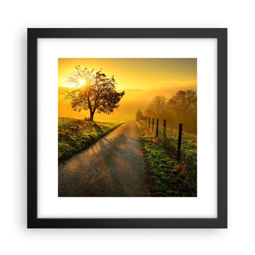 Plakat w czarnej ramie - Miodne popołudnie - 30x30 cm