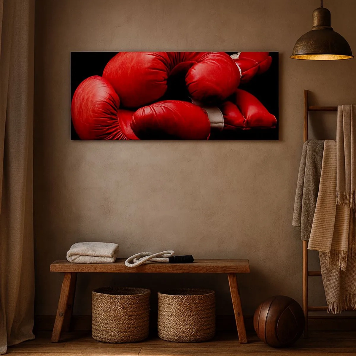 Obraz na płótnie - Emocje walki za nami - 100x40 cm