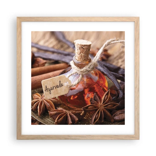 Plakat w ramie jasny dąb - Ku jedności ciała i ducha - 40x40 cm