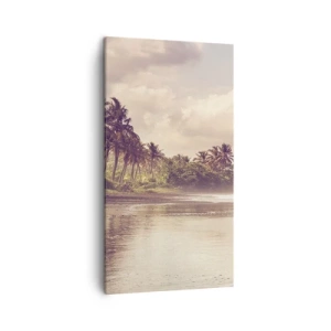 Obraz na płótnie - Pieszczota fal - 45x80 cm