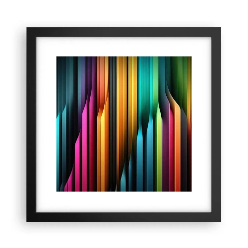 Plakat w czarnej ramie - Świetlne organy - 30x30 cm