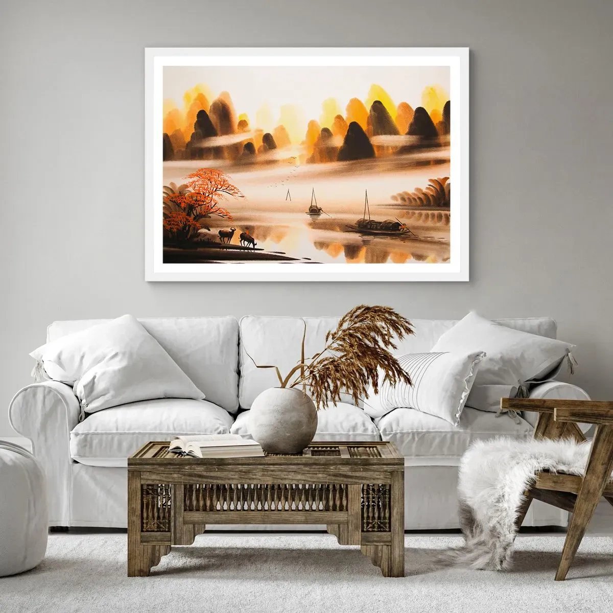 Plakat w białej ramie - Dalej niż na Dalekim Wschodzie - 40x30 cm