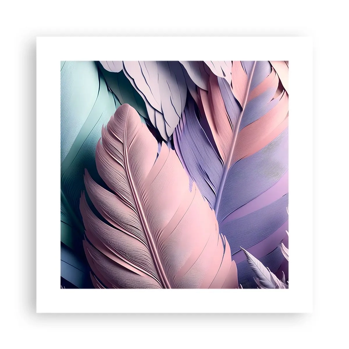 Plakat - Ptasi szyk - 40x40 cm