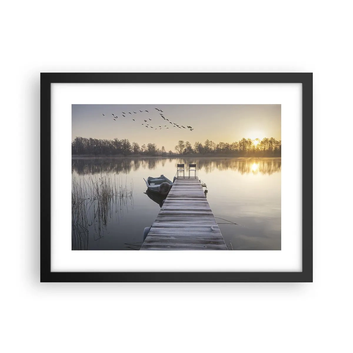 Plakat w czarnej ramie - Wrócę za jakiś czas - 40x30 cm