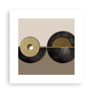 Plakat - Wariacje wokół koła - 30x30 cm