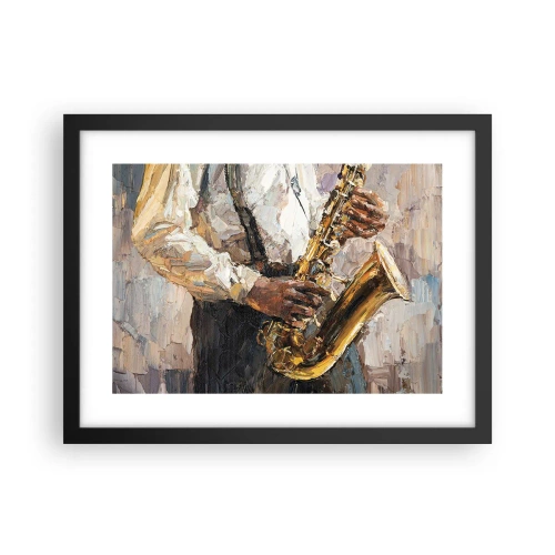 Plakat w czarnej ramie - Czas na solo - 40x30 cm