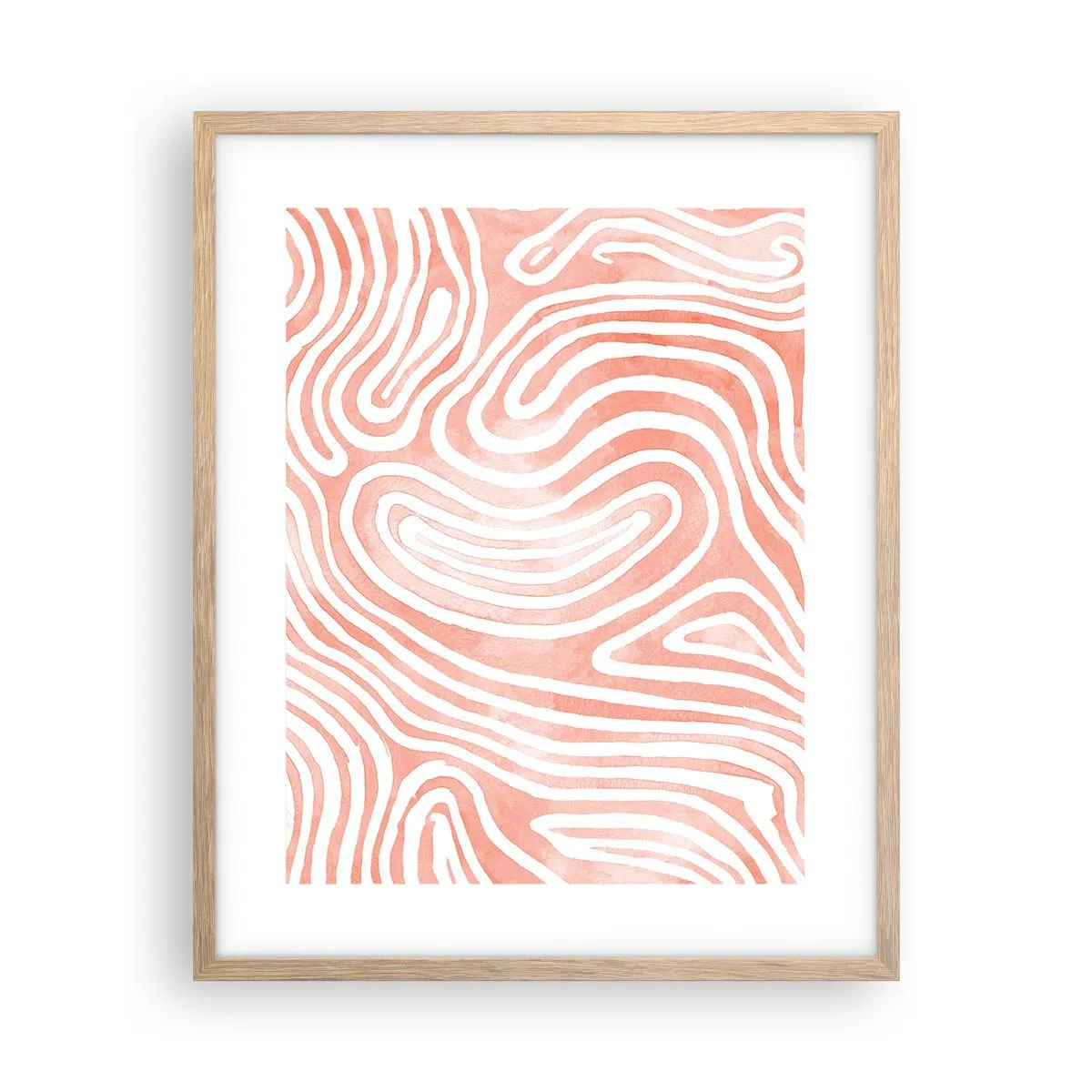 Plakat w ramie jasny dąb - W koralowym labiryncie - 40x50 cm