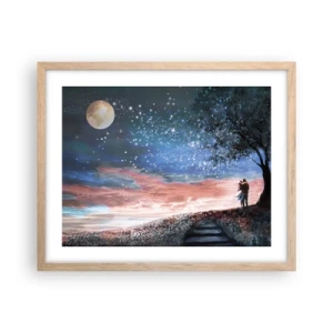 Plakat w ramie jasny dąb - Gwiaździsty spektakl - 50x40 cm