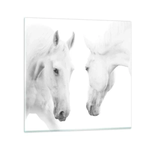Obraz na szkle - Czy to jest przyjaźń…? - 60x60 cm