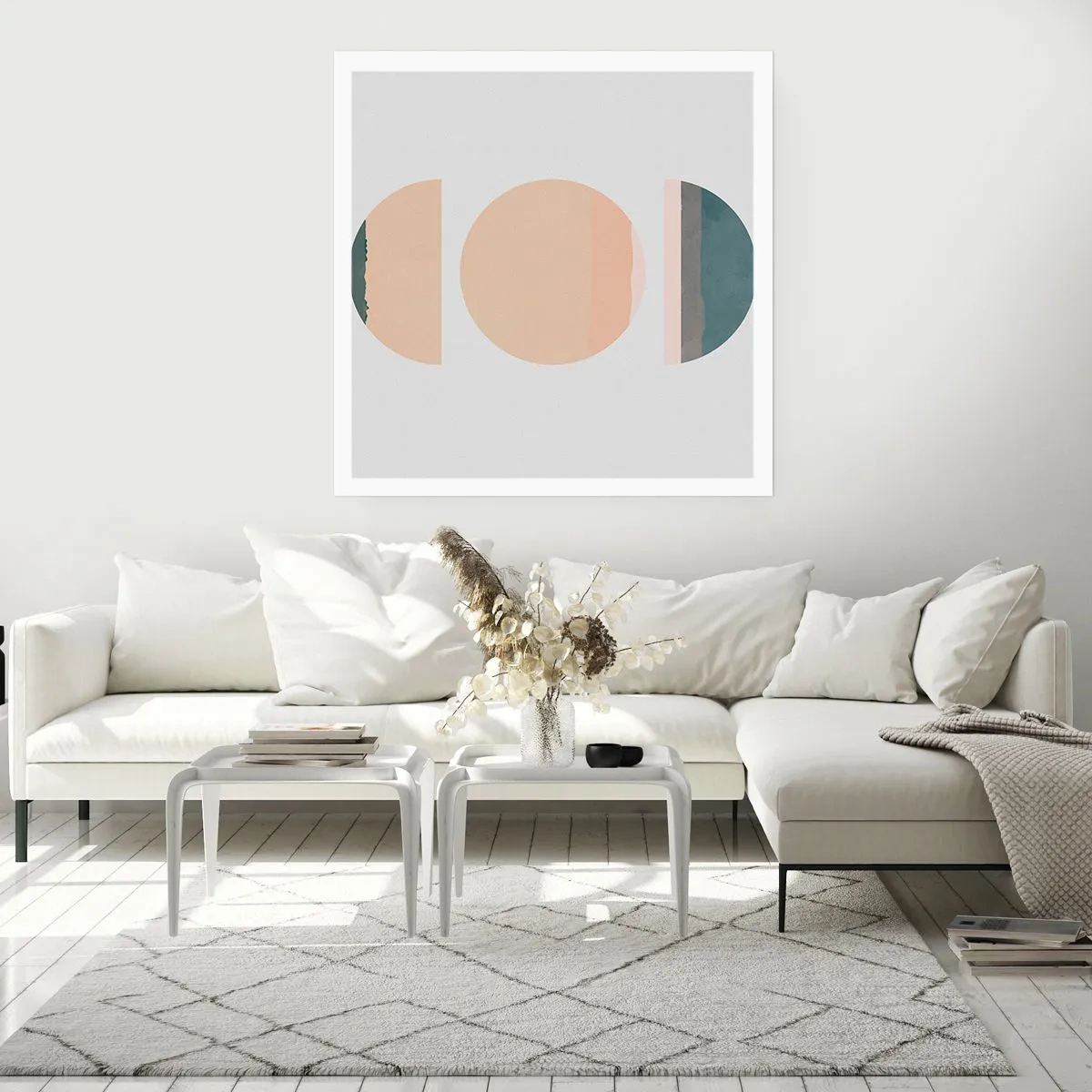 Plakat - Koło za kołem - 60x60 cm