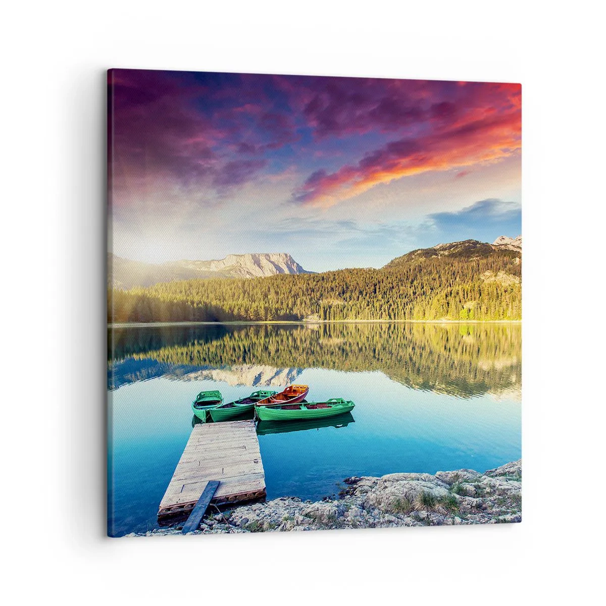 Obraz na płótnie - Nad wodą gładką jak lustro - 50x50 cm