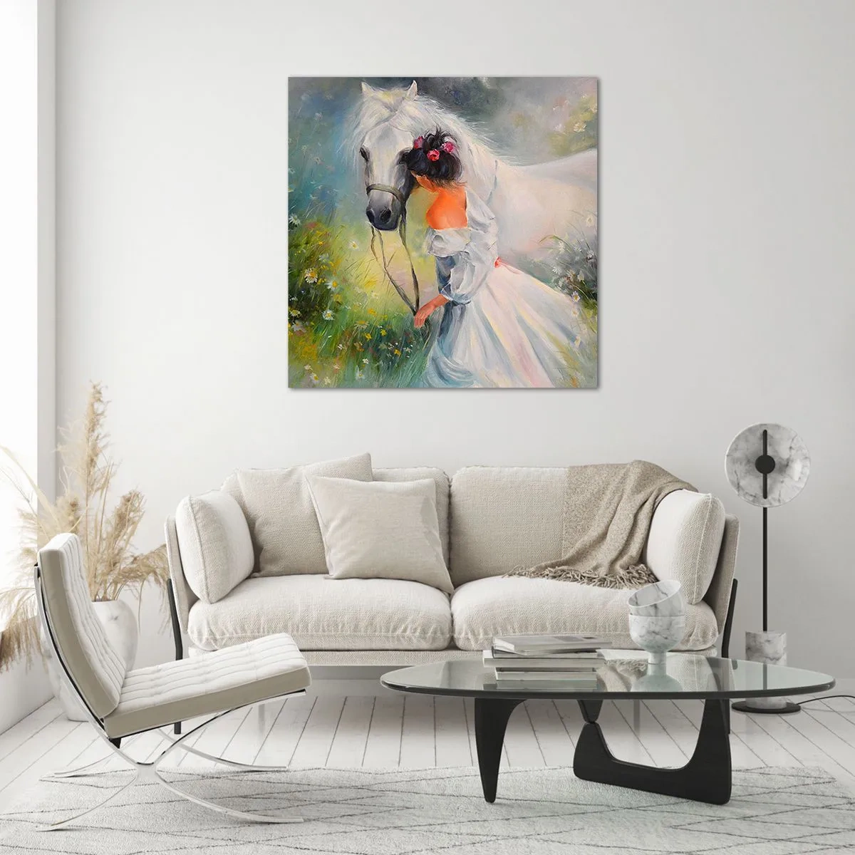 Obraz na szkle - Jak z pięknego snu - 70x70 cm