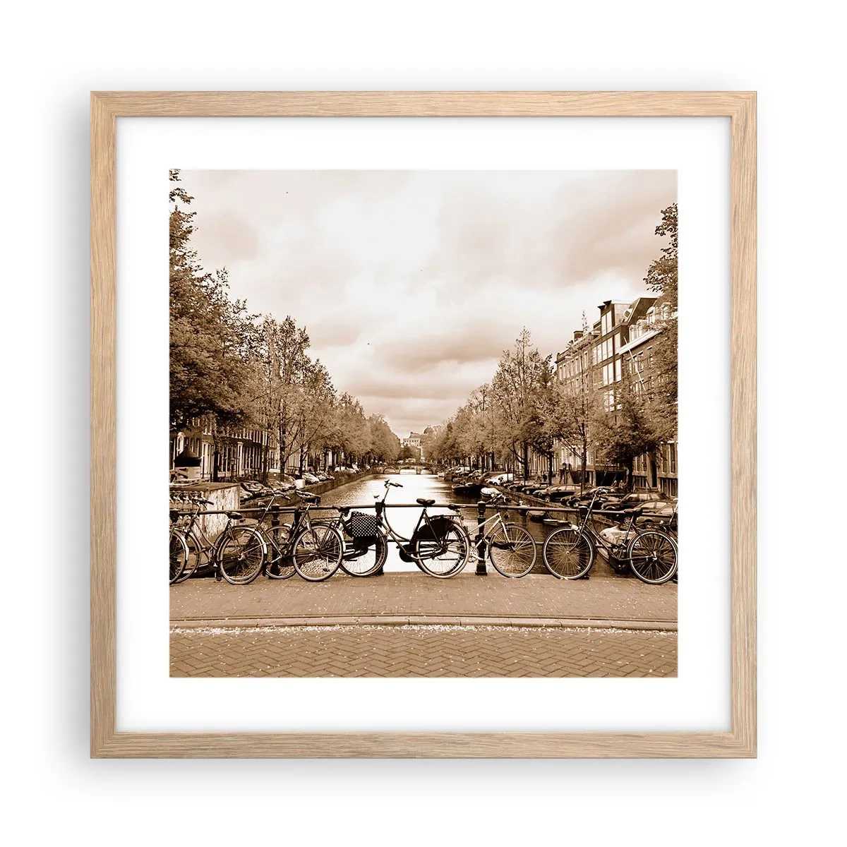 Plakat w ramie jasny dąb - Holenderskie klimaty - 40x40 cm