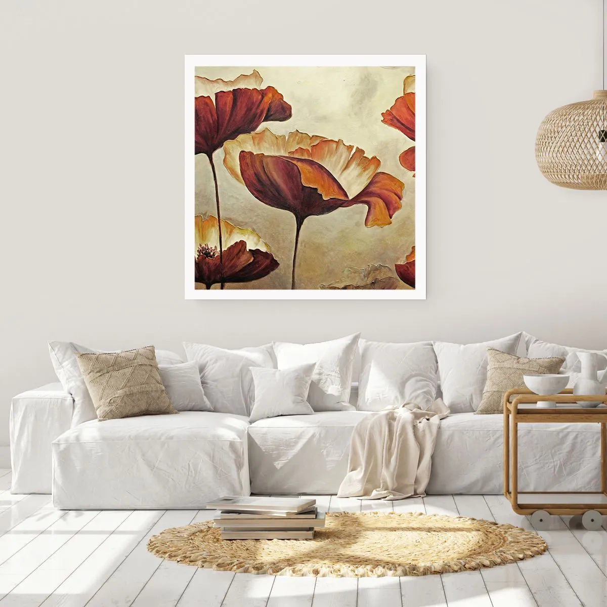 Plakat - Łąki łan - 40x40 cm