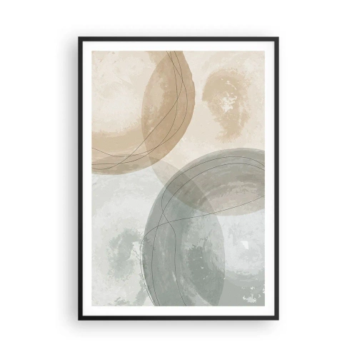 Plakat w czarnej ramie - Przenikanie światów - 70x100 cm