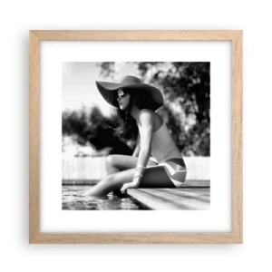 Plakat w ramie jasny dąb - Letnie marzenie - 30x30 cm