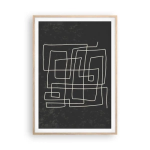 Plakat w ramie jasny dąb - Nie taki prosty - 70x100 cm