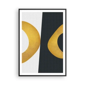 Plakat w czarnej ramie - Po pierwsze: złoto - 70x100 cm