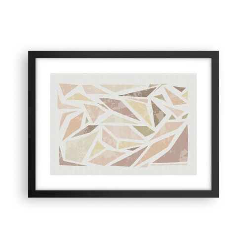 Plakat w czarnej ramie - Kompozycja witrażowa - 40x30 cm
