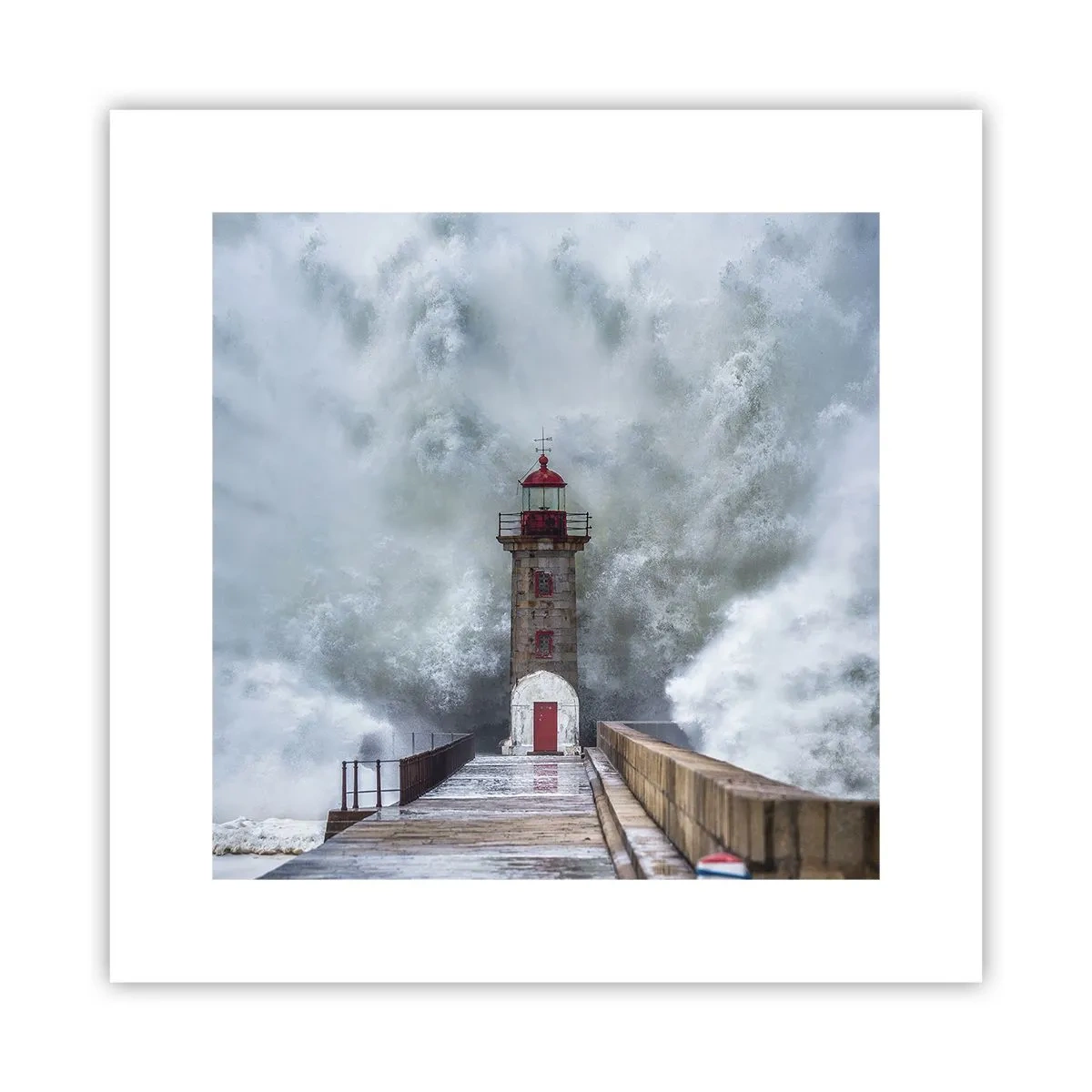 Plakat - Ryk wód, szum zawiei - 30x30 cm