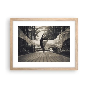 Plakat w ramie jasny dąb - Taniec ducha ogrodu - 40x30 cm