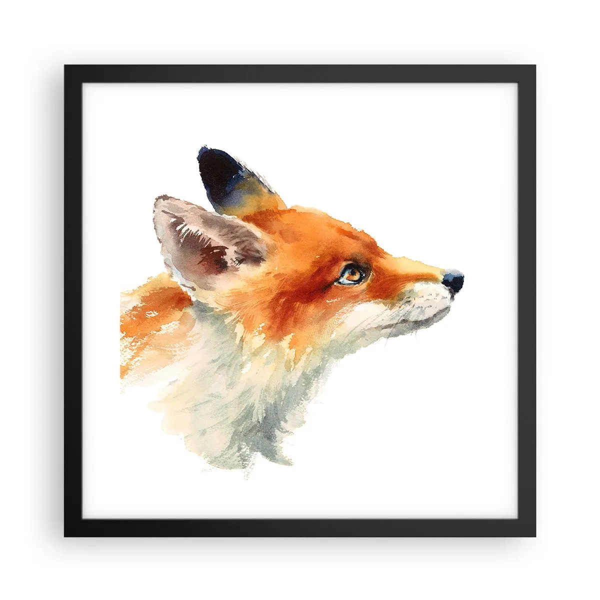 Plakat w czarnej ramie - Ostrożności nigdy za wiele - 40x40 cm