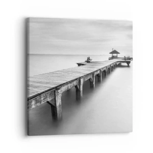 Obraz na płótnie - W siną dal - 40x40 cm