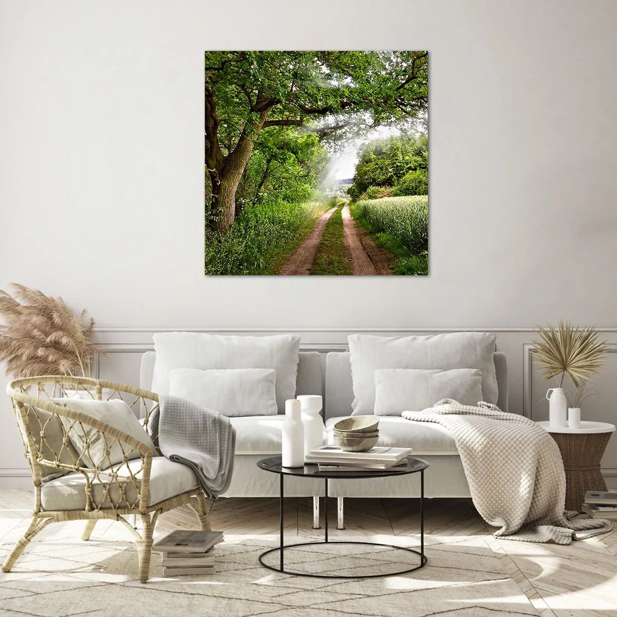 Obraz na szkle - Et in Arcadia ego - 50x50 cm