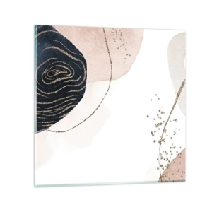 Obraz na szkle - Wszystko płynie - 30x30 cm