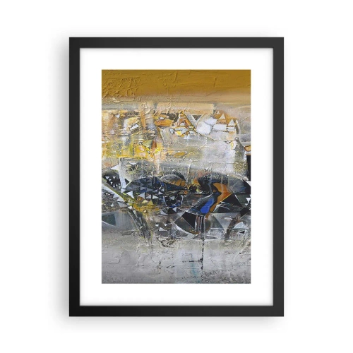 Plakat w czarnej ramie - Wszystko się poukłada - 30x40 cm