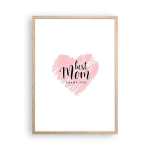 Plakat w ramie jasny dąb - Zawsze odpowiedni moment - 50x70 cm