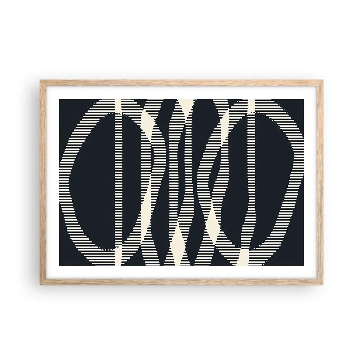 Plakat w ramie jasny dąb - Próba przełamania ciemności - 70x50 cm