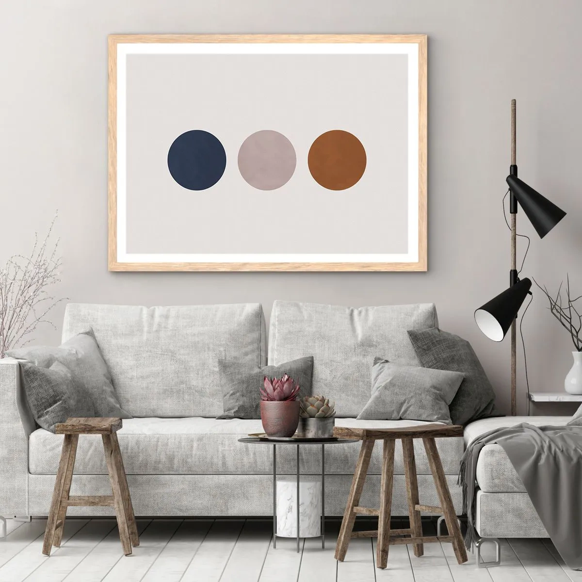 Plakat w ramie jasny dąb - Symbol doskonałości - 50x40 cm