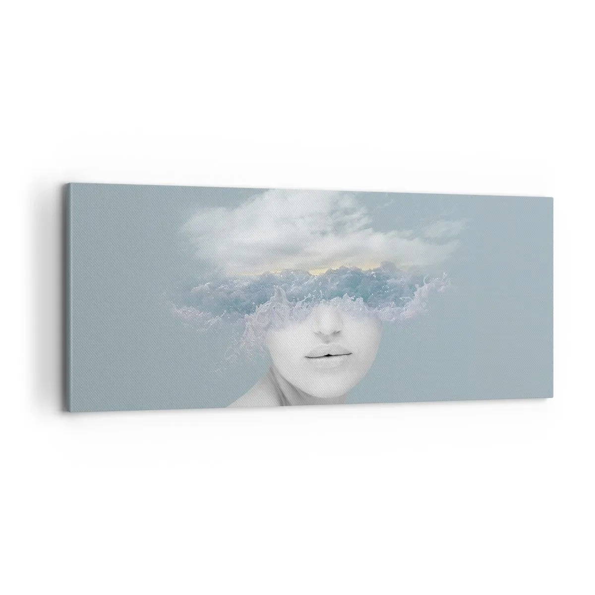 Obraz na płótnie - Z głową w chmurach - 100x40 cm