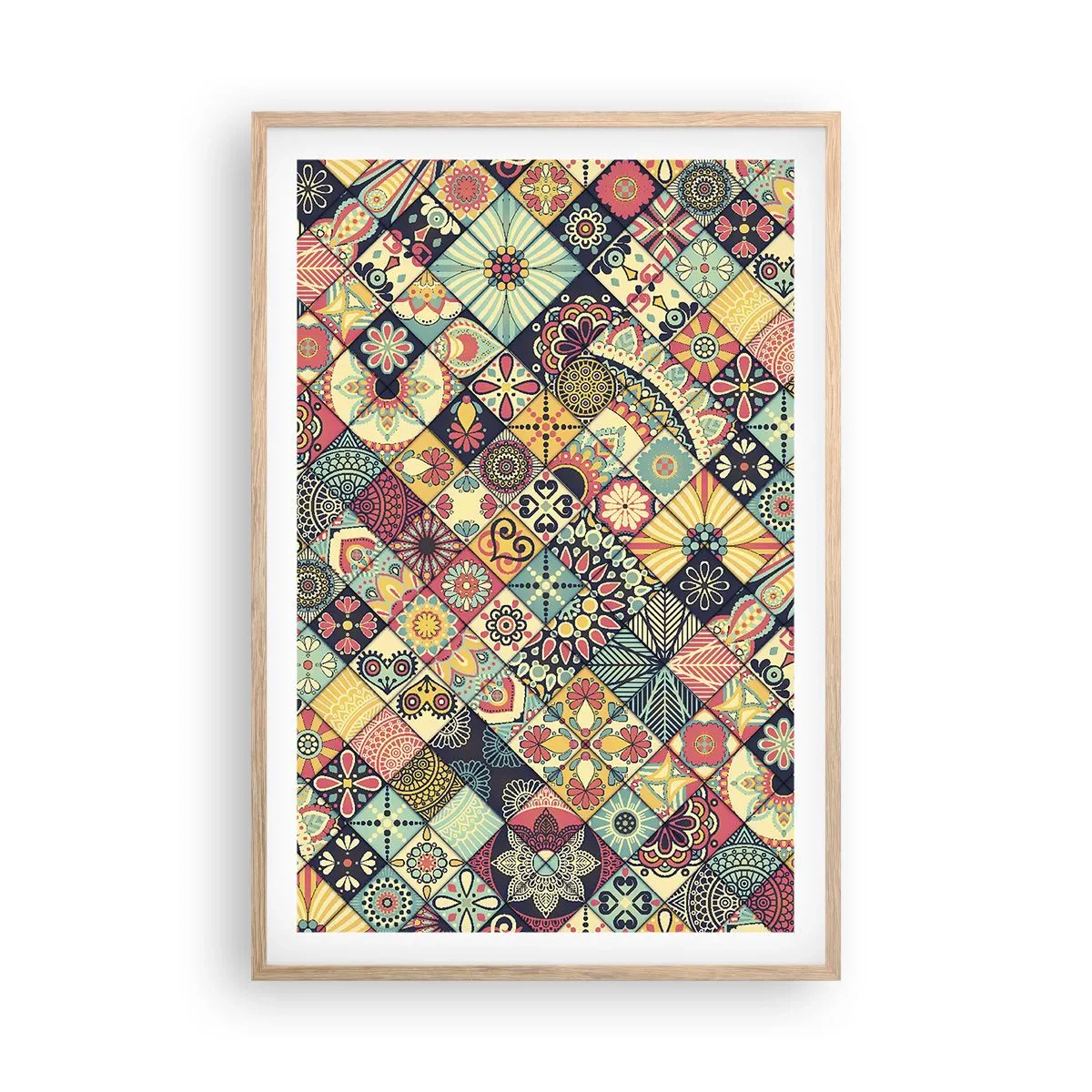 Plakat w ramie jasny dąb - Marokańskie klimaty - 61x91 cm